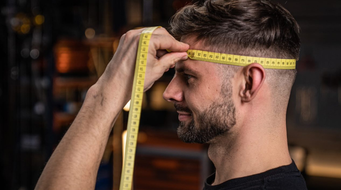 Measuring a child's head for a helmet 2025